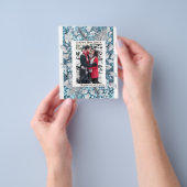 Pine Blue Lijst Photo Template Glitter Budget Flyer (Hand)