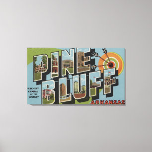 Pine Bluff, Arkansas (Archery Capital) Canvas Afdruk