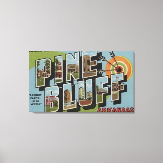 Pine Bluff, Arkansas (Archery Capital) Canvas Afdruk (Voorkant)
