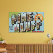 Pine Bluff, Arkansas (Archery Capital) Canvas Afdruk (Insitu (Woonkamer))