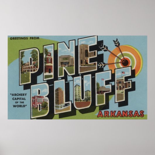 Pine Bluff, Arkansas (Archery Capital) Poster (Voorkant)