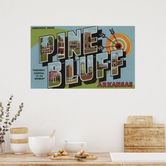 Pine Bluff, Arkansas (Archery Capital) Poster (Keuken)