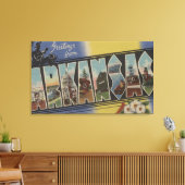 Pine Bluff, Arkansas - Large Letter Scenes Canvas Afdruk (Insitu (Woonkamer))
