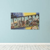 Pine Bluff, Arkansas - Large Letter Scenes Canvas Afdruk (Insitu (Houten vloer))