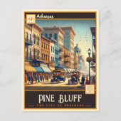 Pine Bluff, Arkansas | Oude ansichtkaart Briefkaart (Voorkant)