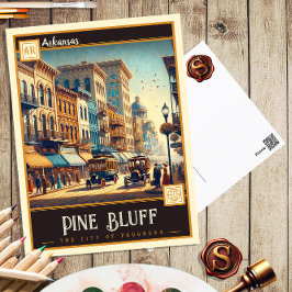 Pine Bluff, Arkansas | Oude ansichtkaart Briefkaart