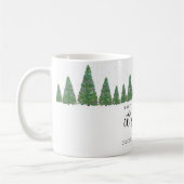 Pine bomen Baby is koud buiten Koffiemok (Links)