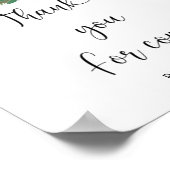 Pine bomen Bedankt voor je komst Poster (Hoek)