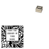 Pine Bookplaat Rubber Stempel (Gestempeld)