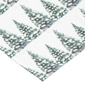 Pine-boomsneeuwscène Winter Kerstmis Korte Tafelloper (Hoek)