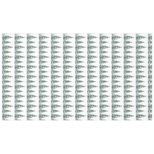 Pine-boomsneeuwscène Winter Kerstmis Tafelkleed (Voorkant (Horizontaal))