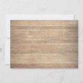 Pine boomtak Hout, String Lights Kerstmis Kaart (Achterkant)