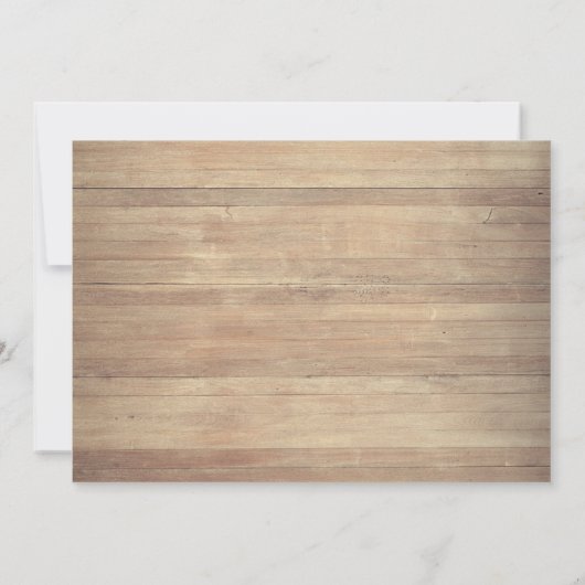 Pine boomtak Hout, String Lights Kerstmis Kaart (Achterkant)