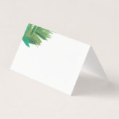 Pine Bossen Waterverf | Huwelijksreceptie Kaart (Achterkant)