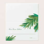 Pine Bossen Waterverf | Huwelijksreceptie Kaart (Buitenkant ongevouwen)