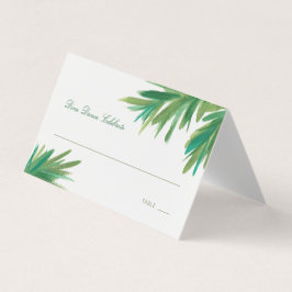 Pine Bossen Waterverf | Huwelijksreceptie Kaart