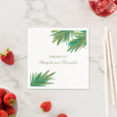 Pine Bossen Waterverf | Huwelijksreceptie Servetten (Insitu)