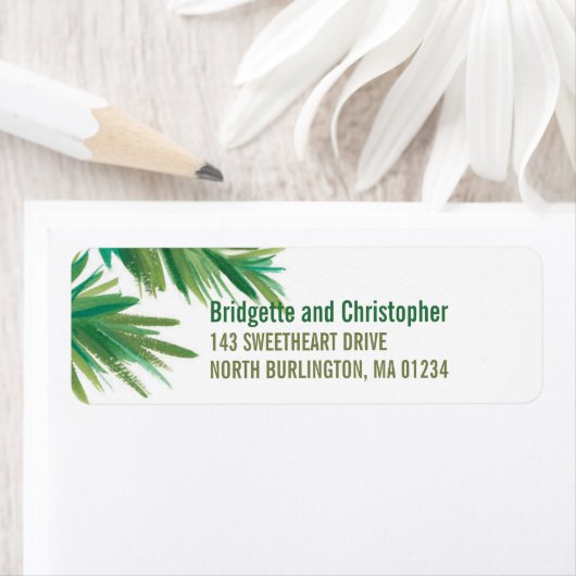 Pine Bossen Waterverf | Retour Etiket (Insitu)