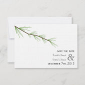 Pine Bough Wedding Save the Date (Voorkant)