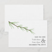Pine Bough Wedding Save the Date (Voorkant / Achterkant)