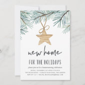 Pine Boughs Holiday Housewarming Party Uitnodiging (Voorkant)