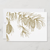 Pine Boughs Invitation Kaart (Voorkant)
