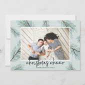 Pine Boughs | kerstfoto Feestdagenkaart (Voorkant)