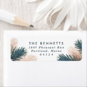 Pine Boughs kerstreturn Address Label (Insitu)