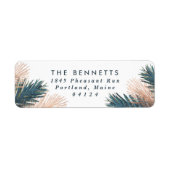 Pine Boughs kerstreturn Address Label (Voorkant)