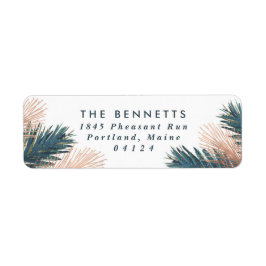 Pine Boughs kerstreturn Address Label