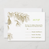 Pine Boughs RSVP Kaartje (Achterkant)