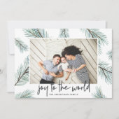 Pine Boughs | Schrijf je in bij de World Holiday P Feestdagenkaart (Voorkant)