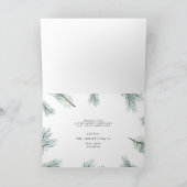 Pine Boughs | Vakantievisiefoto gevouwen Feestdagen Kaart (Binnen)