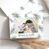 Pine Boughs | Vakantievisiefoto gevouwen Feestdagen Kaart