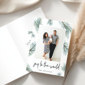 Pine Boughs | Vakantievisiefoto gevouwen Feestdagen Kaart