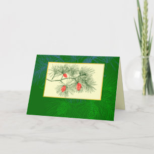 Pine Branch Custom Invitation Card