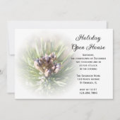 Pine Branch Holiday Open House Uitnodiging (Voorkant)