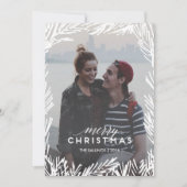 Pine Branch Lijst Feestdagenkaart (Voorkant)