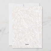 Pine Branch Lijst Feestdagenkaart (Achterkant)