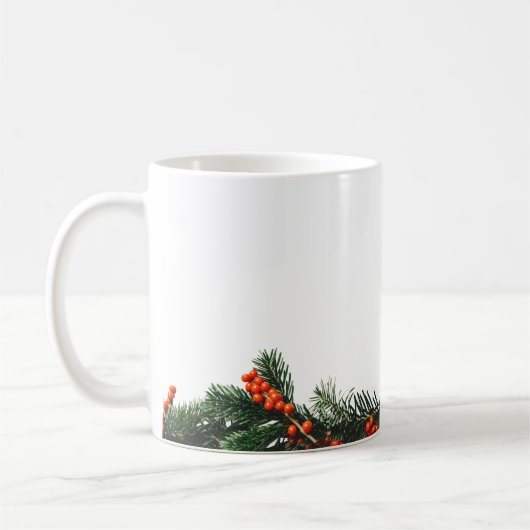 Pine Branch met bessen Groenen Koffiemok (Links)