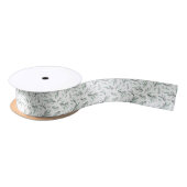 Pine Branch Pattern Ribbon Satijnen Lint (Spoel)