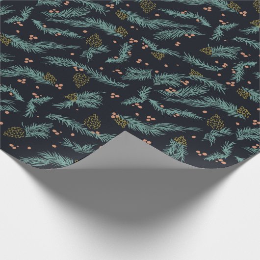 Pine Branch Sprinkle Cadeaupapier (Hoek)