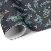 Pine Branch Sprinkle Cadeaupapier (Rol Hoek)