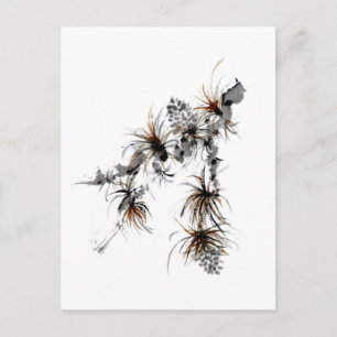 Pine Branch, Sumi-e Briefkaart