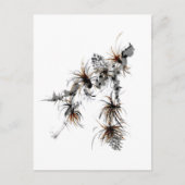 Pine Branch, Sumi-e Briefkaart (Voorkant)