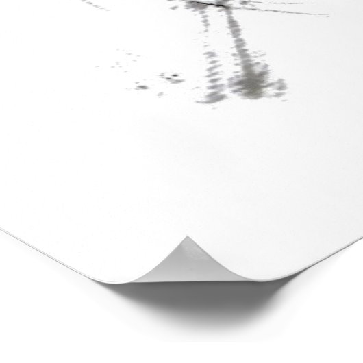 Pine Branch, Sumi-e Poster (Hoek)