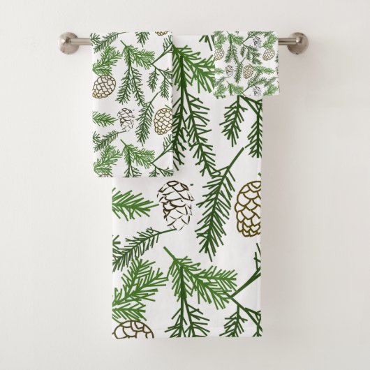 Pine Branches Bad Handdoek (Insitu)