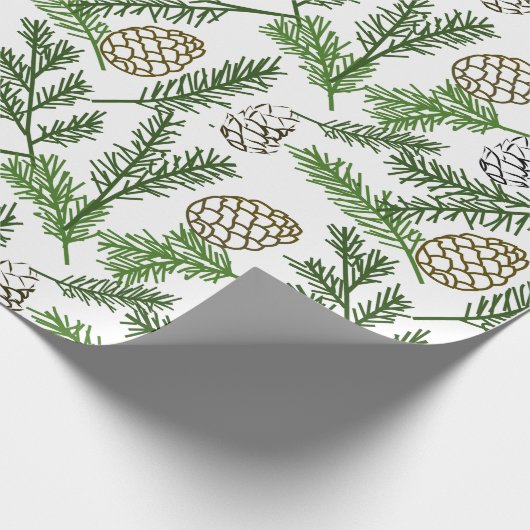 Pine Branches Cadeaupapier (Hoek)