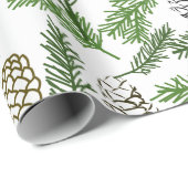 Pine Branches Cadeaupapier (Rol Hoek)
