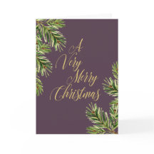 Pine Branches I Kalligrafie Vrolijk Kerstfeest